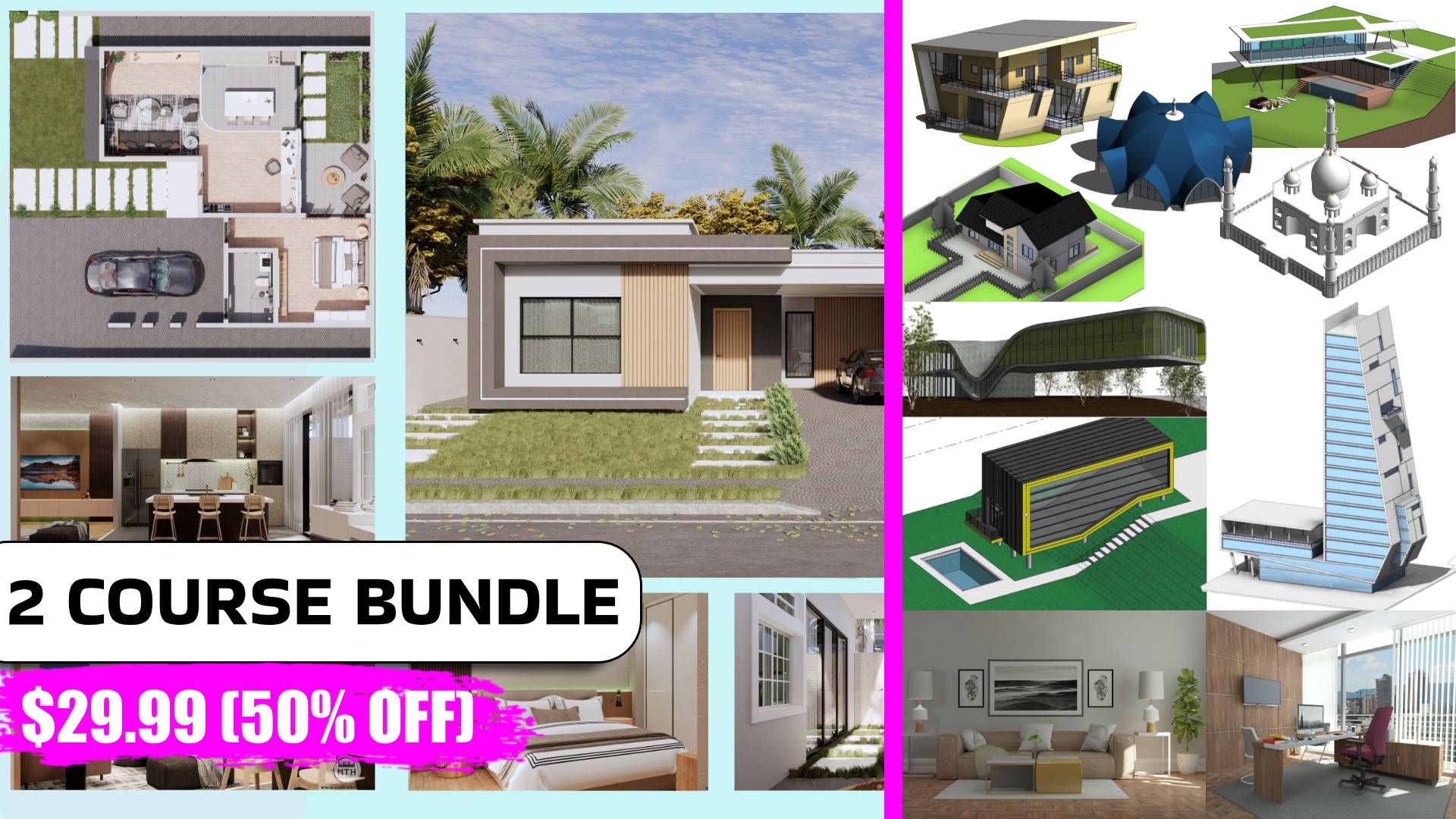 2 Course Bundle – Revit Advanced 3DModeling – Enscape Basics to Advanced Course